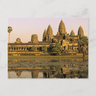 Asia, Cambodia, Siem Reap. Angkor Wat. Postcard