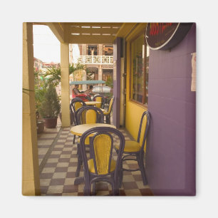 Asia, Cambodia, Siem Reap, coffee shop. Magnet