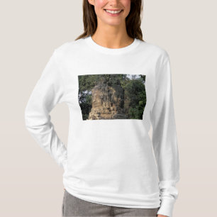Asia, Cambodia, Siem Reap. Huge stone sculptures T-Shirt