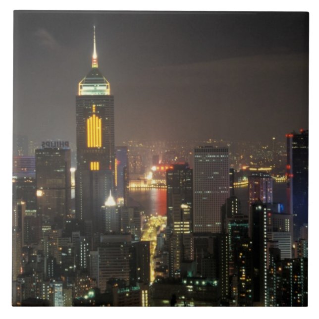 Asia, China, Hong Kong, central from Stubbs road Tile (Front)