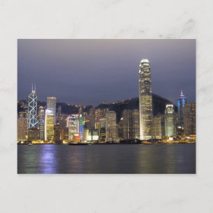 Asia, China, Hong Kong, city skyline and 2 Postcard