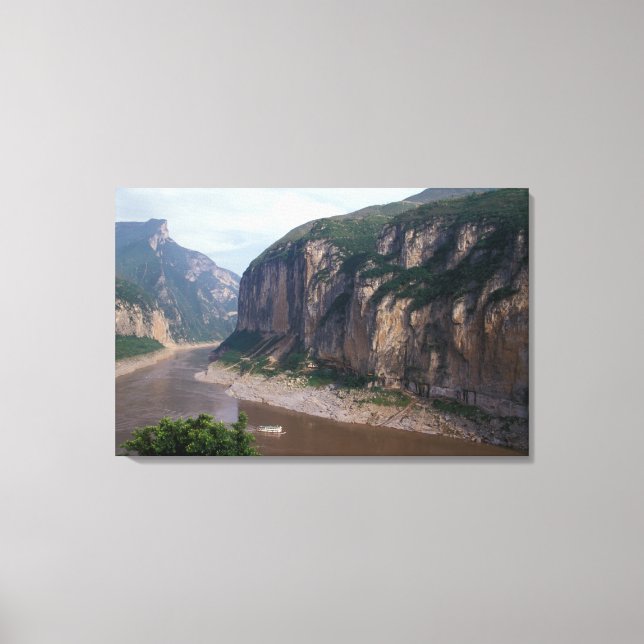 Asia, China, Yangtze River, Three Gorges. Canvas Print (Front)
