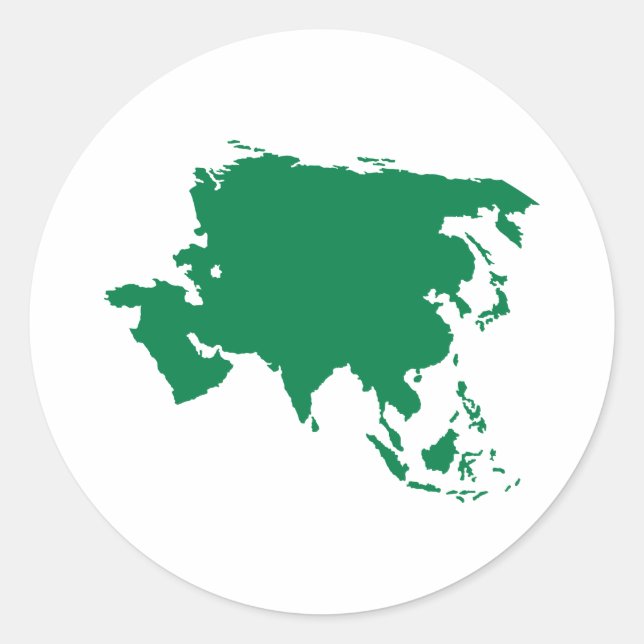 Asia Classic Round Sticker (Front)