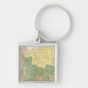 Asia, Europe river systems Key Ring