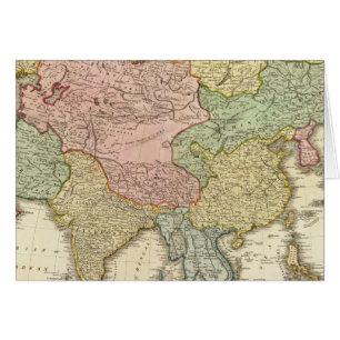 Asia Hand Coloured Map