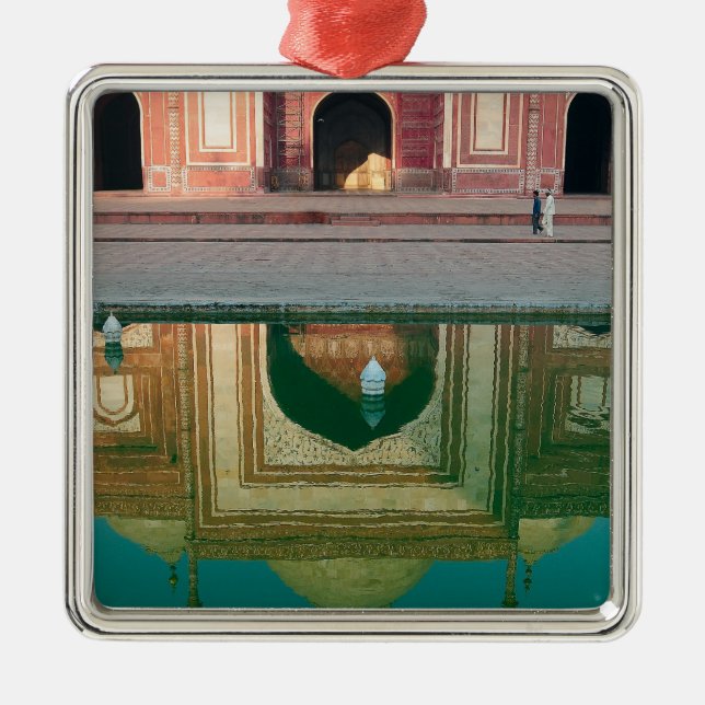 Asia, India, Uttar Pradesh, Agra. On the 2 Metal Tree Decoration (Front)