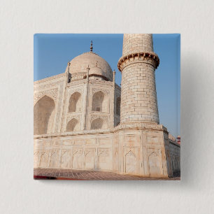 Asia, India, Uttar Pradesh, Agra. The Taj 4 15 Cm Square Badge