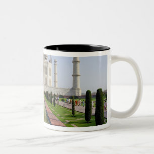 Asia, India, Uttar Pradesh, Agra. The Taj 5 Two-Tone Coffee Mug