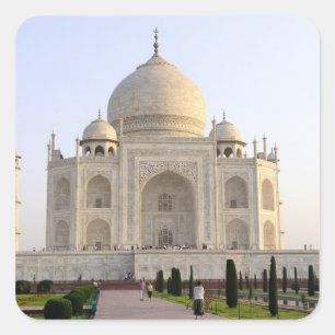 Asia, India, Uttar Pradesh, Agra. The Taj 8 Square Sticker