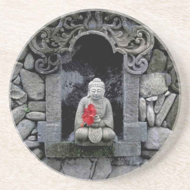 Asia, Indonesia, Bali. A shrine of Buddha Coaster (Front)