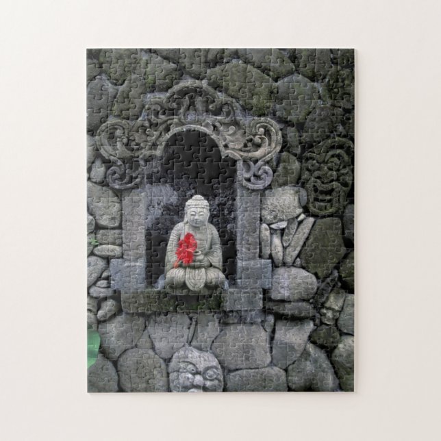 Asia, Indonesia, Bali. A shrine of Buddha Jigsaw Puzzle (Vertical)