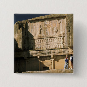 Asia, Iran, Persepolis.Tomb of Darius the Great. 15 Cm Square Badge