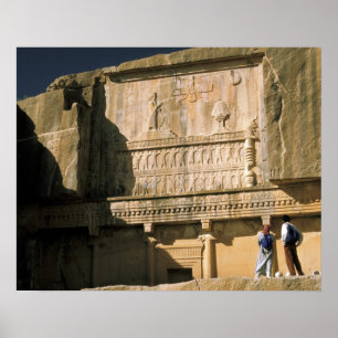 Asia, Iran, Persepolis.Tomb of Darius the Great. Poster