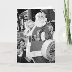 Asia, Japan, Hakodate. Santa Claus in Japan Holiday Card
