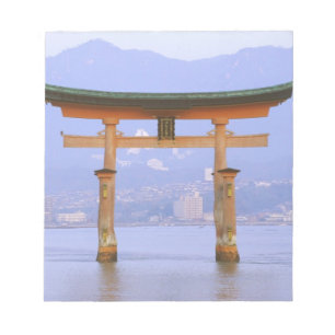 Asia, Japan, Hiroshima. Mivaiima. Torii Gate Notepad