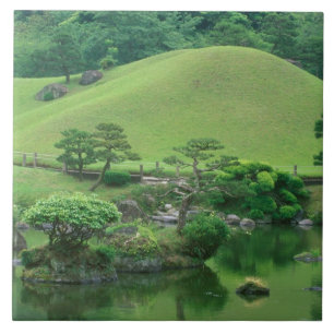 Asia, Japan, Kumamoto, Suizenji Koen Tile
