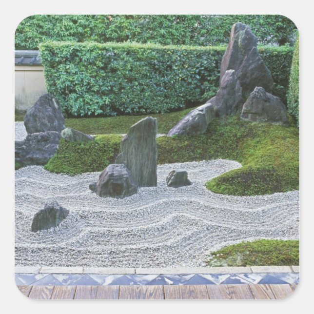 Asia, Japan, Kyoto, Daitokuji Temple, Zuiho-in Square Sticker (Front)