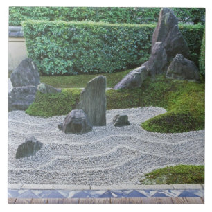 Asia, Japan, Kyoto, Daitokuji Temple, Zuiho-in Tile