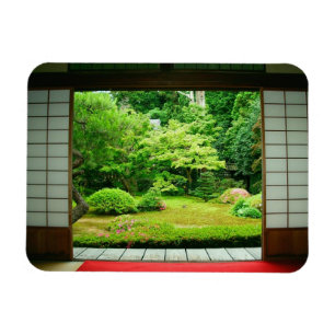 Asia, Japan, Kyoto. Zen Garden 2 Magnet