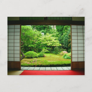 Asia, Japan, Kyoto. Zen Garden 2 Postcard