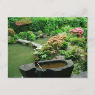 Asia, Japan, Kyoto. Zen Garden Postcard