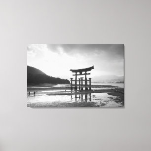 Asia, Japan, Myajima. Torri Gate Canvas Print