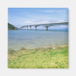 Asia, Japan, Okinawa, Kouri Bridge Magnet