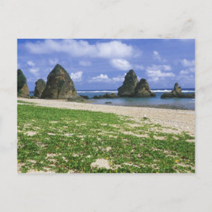 Asia, Japan, Okinawa, Yambaru Coastline, Sea Postcard
