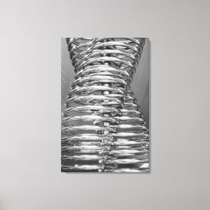 Asia, Japan, Tokyo. Coiled pipe, Tepco Energy 2 Canvas Print