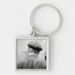 Asia, Japan, Tokyo. Man with Beret, Tokyo Metro Key Ring