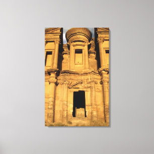 Asia, Jordan, Petra. El Deir, the Monastery. Canvas Print