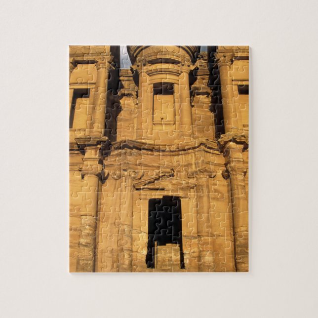 Asia, Jordan, Petra. El Deir, the Monastery. Jigsaw Puzzle (Vertical)