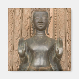 Asia, Laos, Vientiane, Bronze Buddha at Hawn Magnet