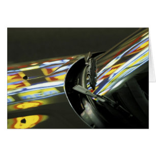 Asia, Malaysia, Melaka. Neon reflections in car