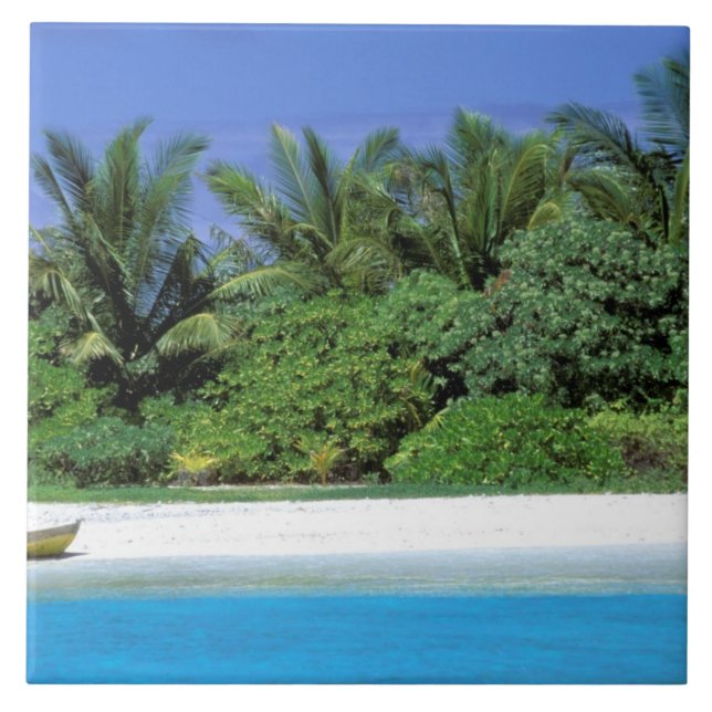 Asia, Maldives. North Male Atoll Tile (Front)
