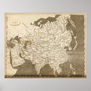 Asia Map by Arrowsmith Poster