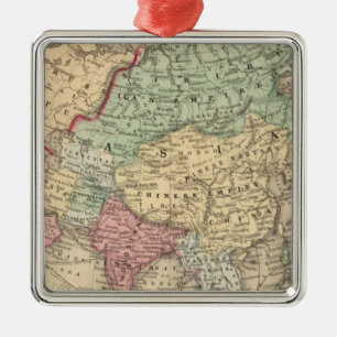 Asia Map by Mitchell Metal Tree Decoration