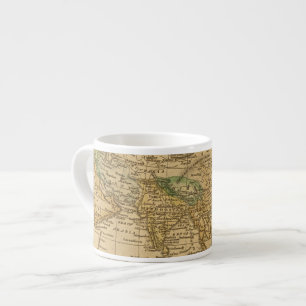 Asia  Map by Worcester Espresso Cup