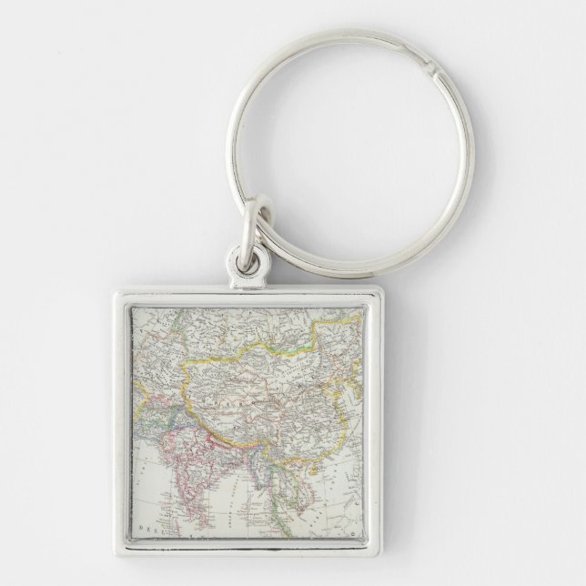 Asia Map Key Ring (Front)