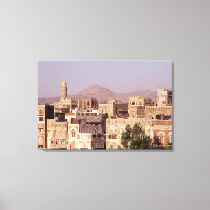 Asia, Middle East, Republic of Yemen, Sana'a. Canvas Print