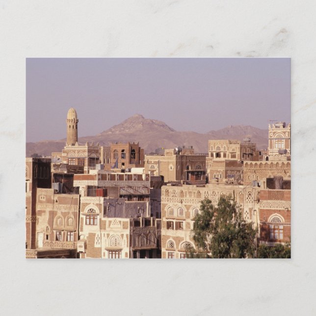 Asia, Middle East, Republic of Yemen, Sana'a. Postcard (Front)
