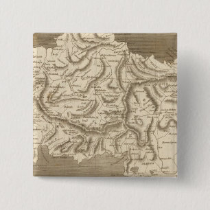 Asia Minor Map by Arrowsmith 15 Cm Square Badge