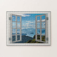 Asia Mountains Amazing View Fab Ocean Jigsaw Puzzl