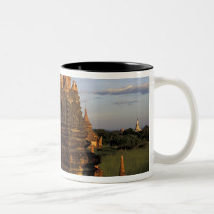 Asia, Myanmar, Bagan. Ancient temples and Two-Tone Coffee Mug