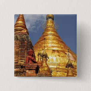 Asia, Myanmar (Burma), Bagan (Pagan). The Dhamma 15 Cm Square Badge