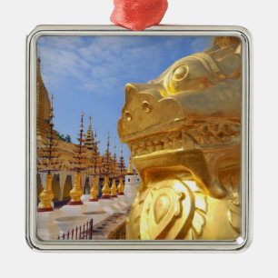 Asia, Myanmar (Burma), Bagan (Pagan). The Shwe 4 Metal Tree Decoration