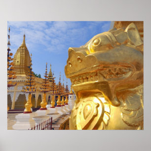 Asia, Myanmar (Burma), Bagan (Pagan). The Shwe 4 Poster
