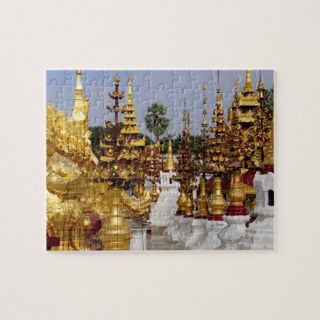 Asia, Myanmar (Burma), Bagan (Pagan). The Shwe 5 Jigsaw Puzzle (Horizontal)