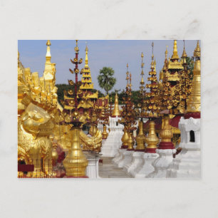 Asia, Myanmar (Burma), Bagan (Pagan). The Shwe 5 Postcard