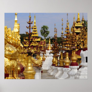 Asia, Myanmar (Burma), Bagan (Pagan). The Shwe 5 Poster